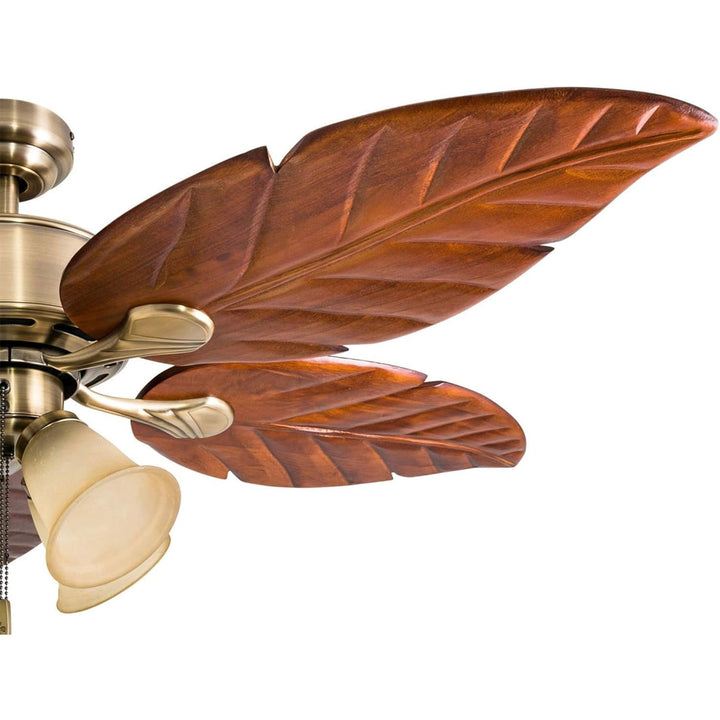 Honeywell Royal Palm 52" Tropical LED Ceiling Fan with Pull Chain (Open Box) - VMInnovations