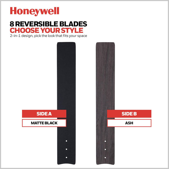 Honeywell Xerxes Ceiling Fan, Quiet Motor and Remote Control, 62" (Open Box) - VMInnovations