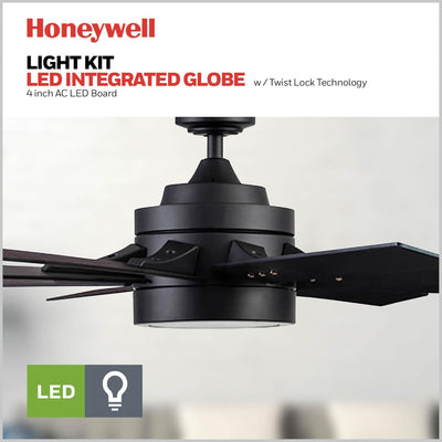 Honeywell Xerxes Ceiling Fan, Quiet Motor and Remote Control, 62" (Open Box)