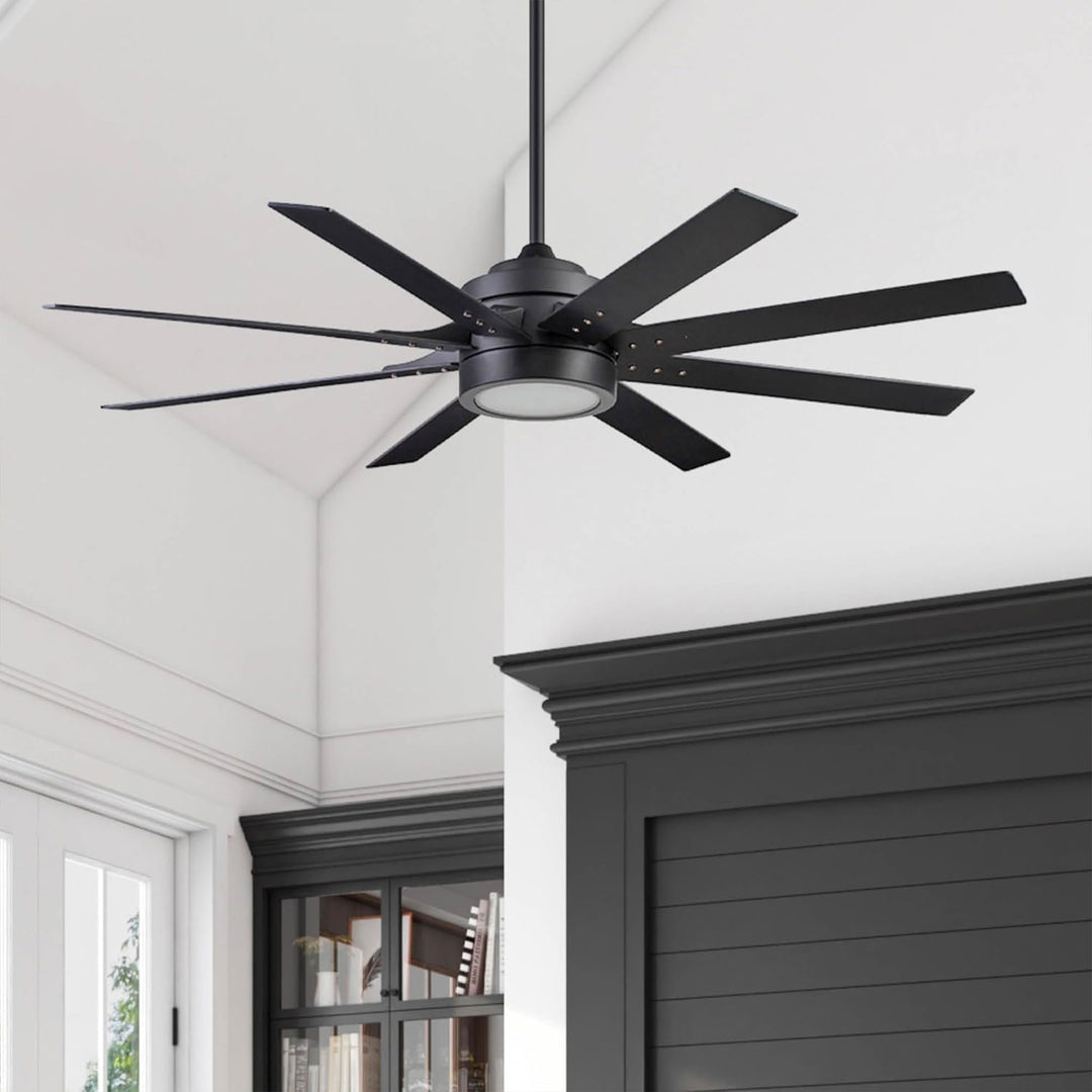 Honeywell Xerxes Ceiling Fan, Quiet Motor and Remote Control, 62", Matte Black