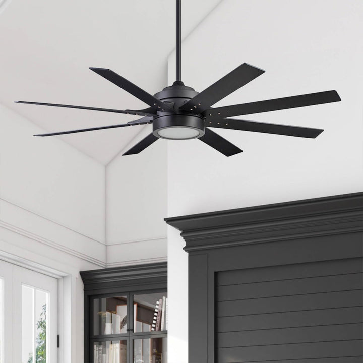 Honeywell Xerxes Ceiling Fan, Quiet Motor and Remote Control, 62", Matte Black