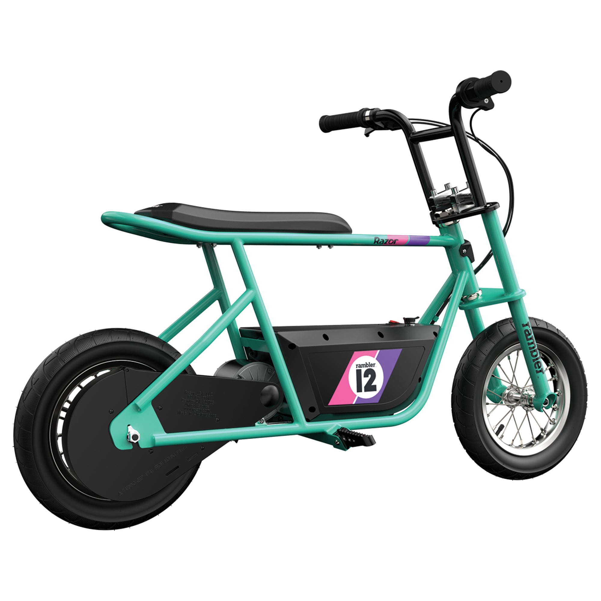 Razor Rambler 12 Electric Retro Minibike with 250W Motor & 24V Battery(Open Box)