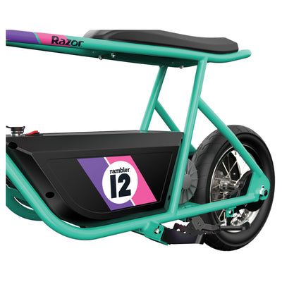 Razor Rambler 12 Electric Retro Minibike with 250W Motor & 24V Battery(Open Box)