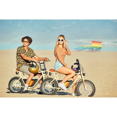 Razor Rambler 16 Electric Retro Minibike with 350W Motor & 36V Battery, Tan - VMInnovations