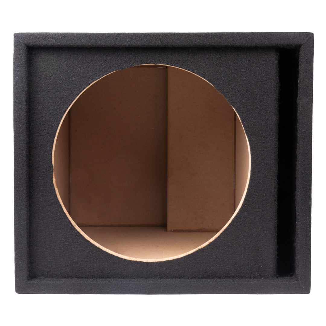 Maxxlink MBXP-112 12" Single Sealed Subwoofer Box Enclosure, Universal Fit,Black