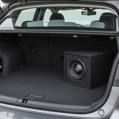 Maxxlink MBXP-112 12" Single Ported Subwoofer Box Enclosure, Universal Fit,Black - VMInnovations