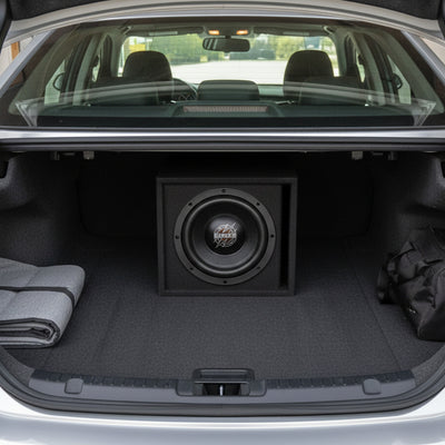 Maxxlink MBXP-112 12" Single Ported Subwoofer Box Enclosure, Universal Fit,Black - VMInnovations