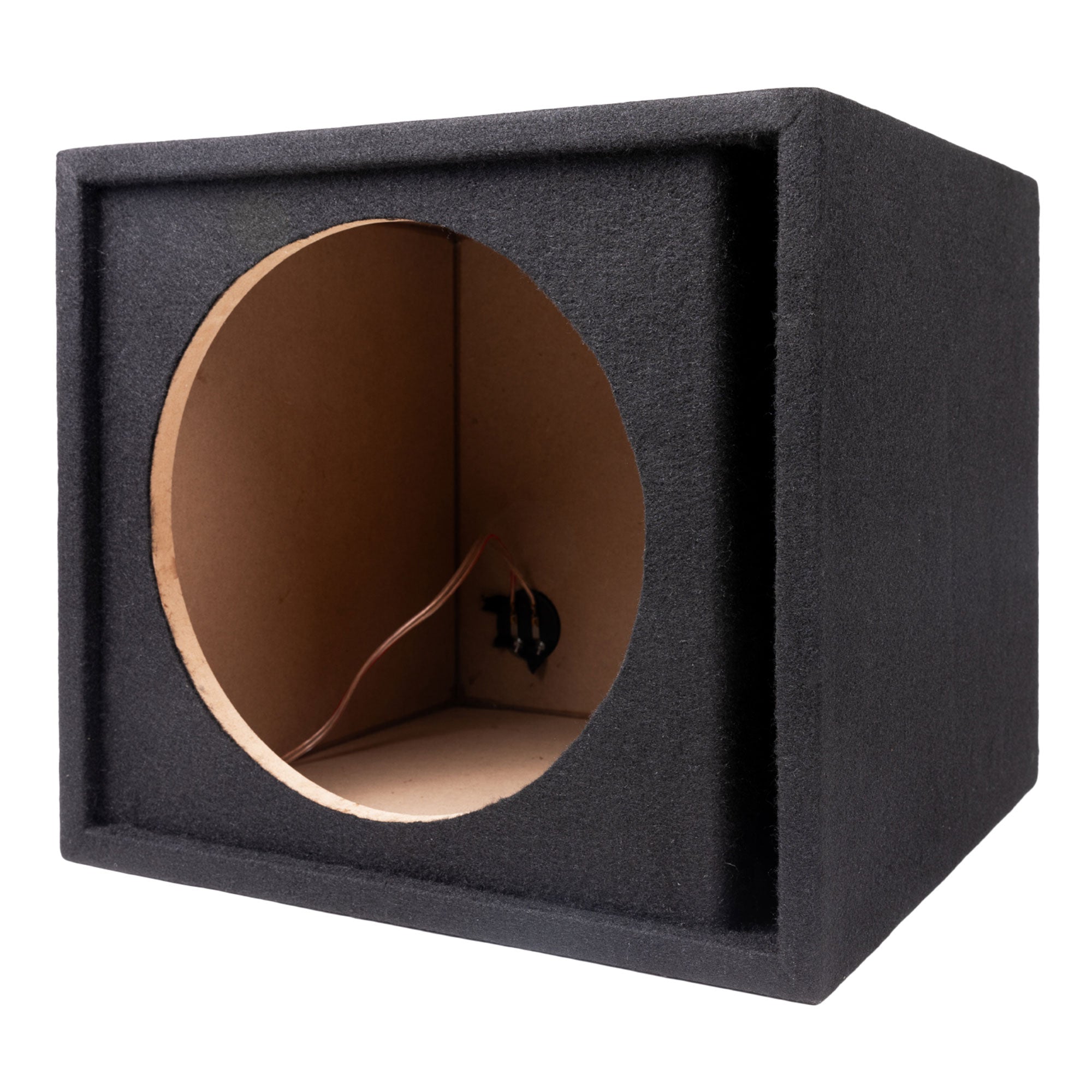 Maxxlink MBXP-112 12" Single Ported Subwoofer Box Enclosure, Universal Fit,Black - VMInnovations