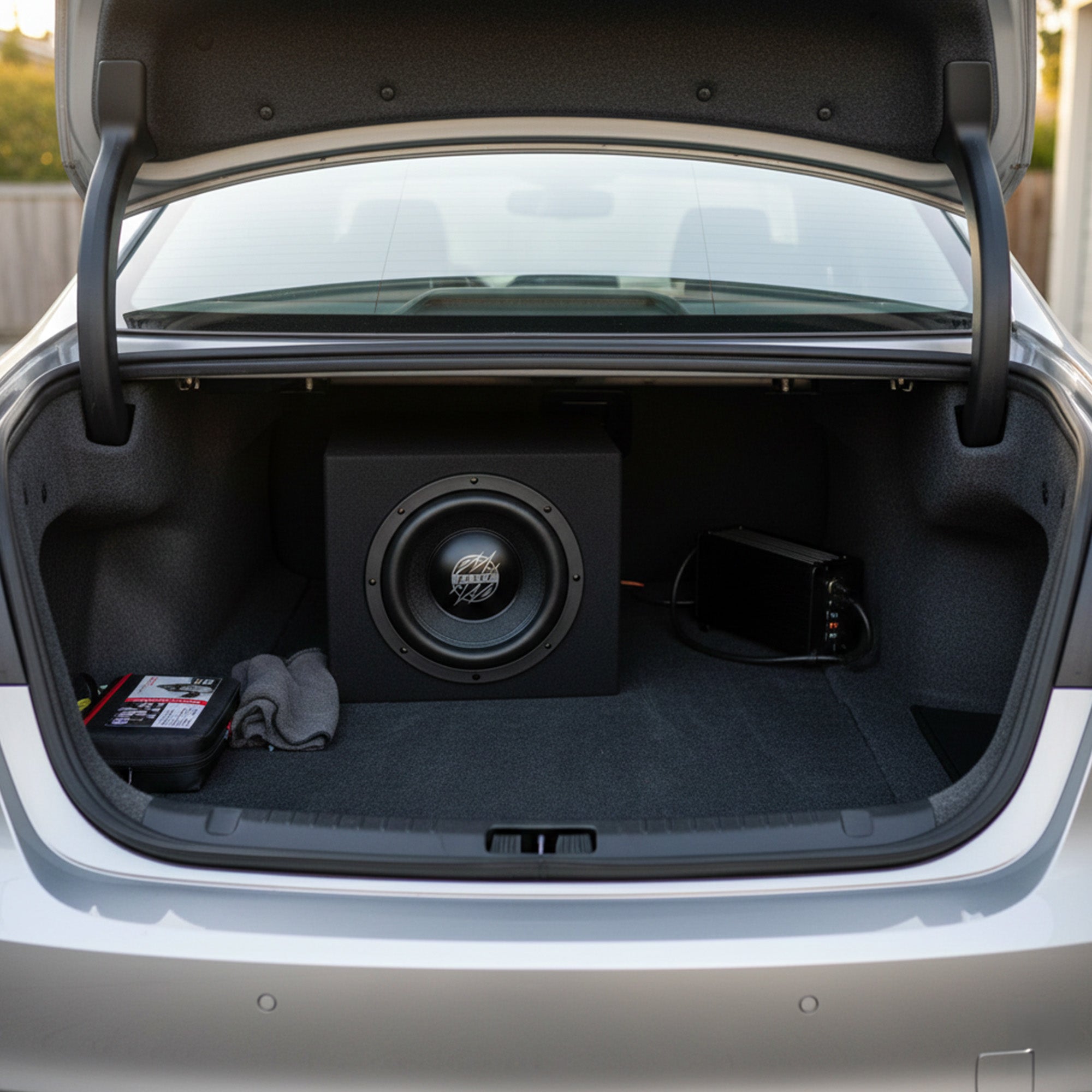 Maxxlink MBP-110 10" Single Sealed Subwoofer Box Enclosure, Universal Fit, Black - VMInnovations