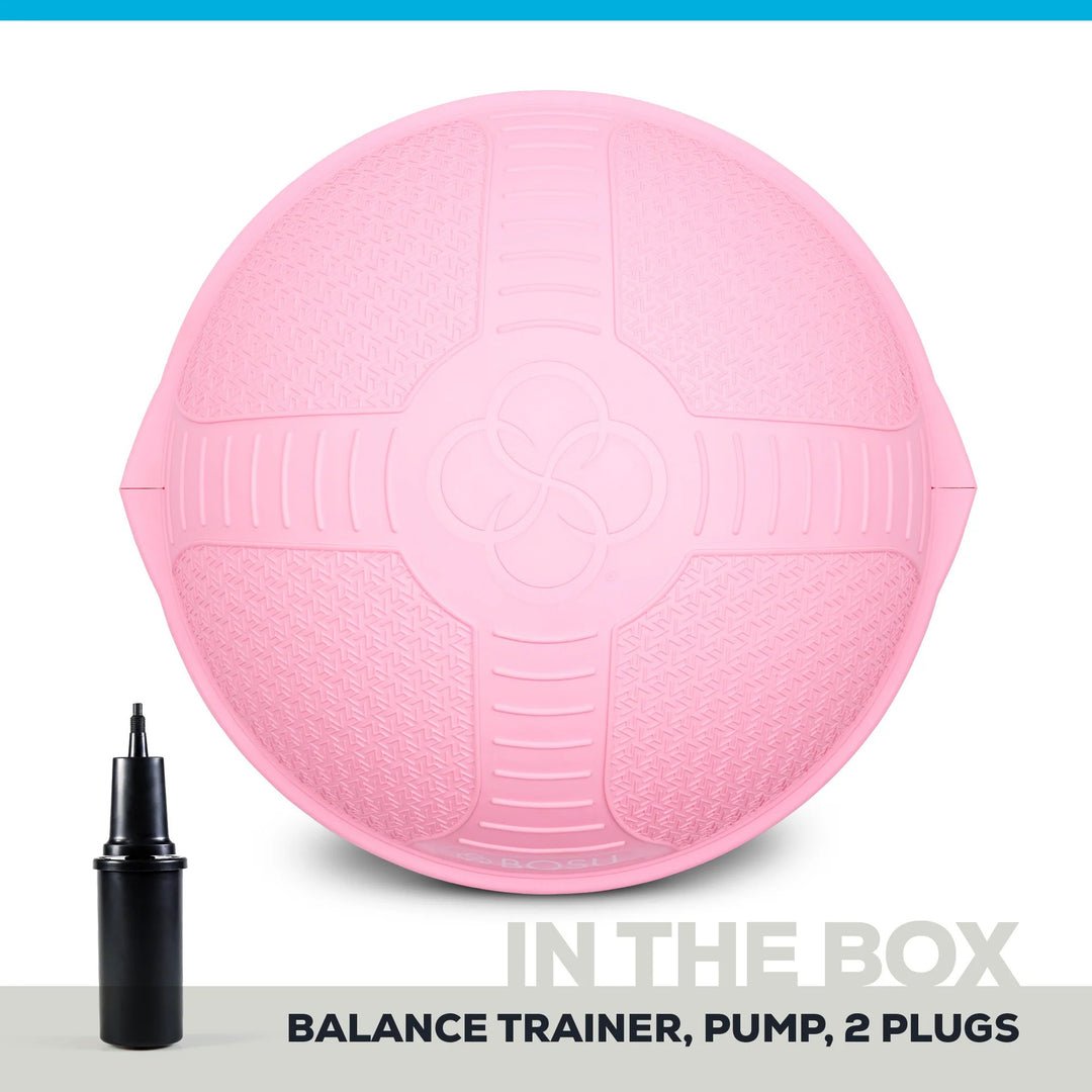 Bosu Pro Multifunctional Home Gym 26” Strength Trainer Ball Balance Board, Pink (Open Box)