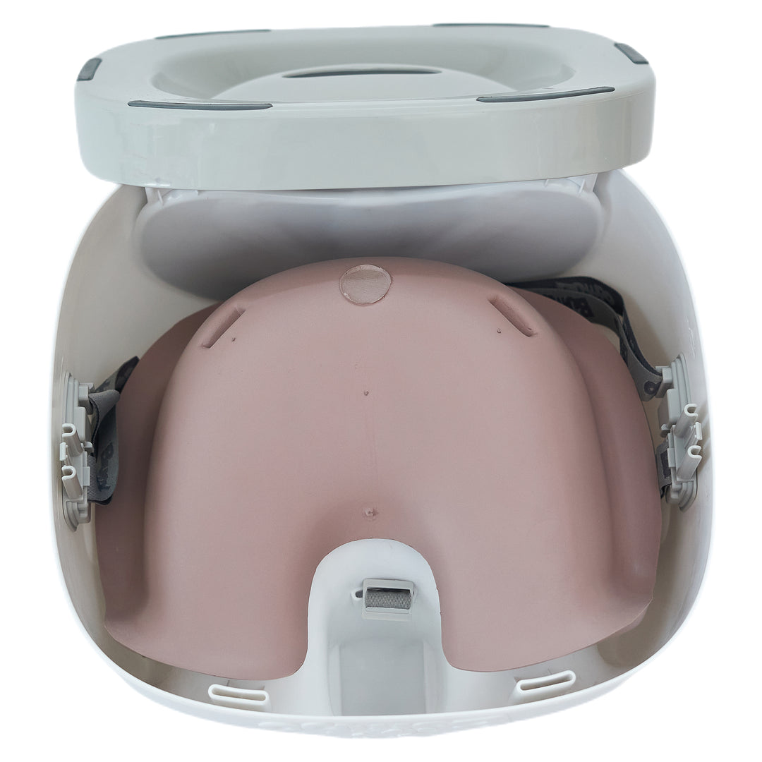 Bumbo Toddler Multi Seat 3-in-1 Booster High Chair and Tray, Breige/Sonoran Rose