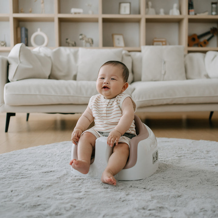 Bumbo Toddler Multi Seat 3-in-1 Booster High Chair and Tray, Breige/Sonoran Rose