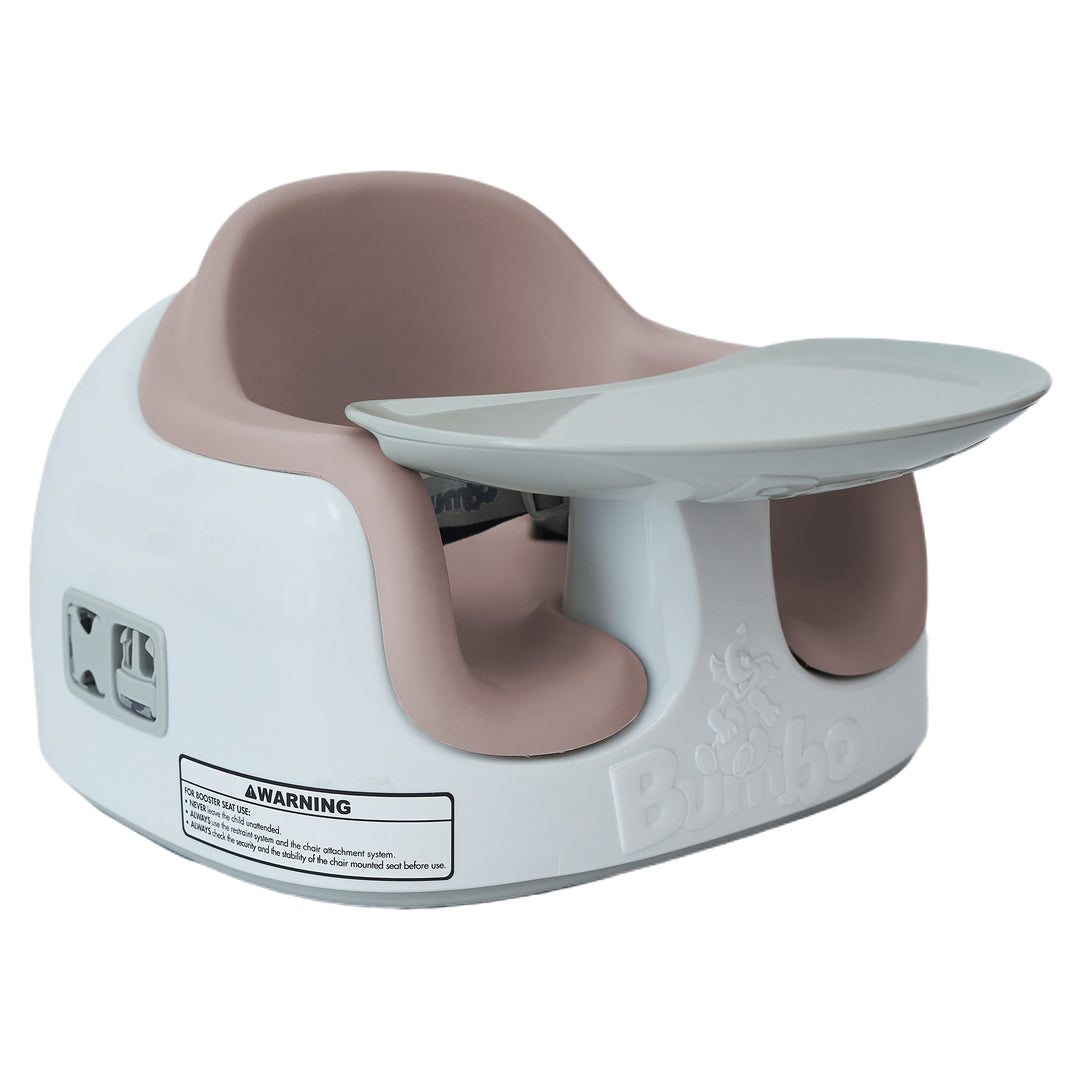 Bumbo Toddler Multi Seat 3-in-1 Booster High Chair and Tray, Breige/Sonoran Rose