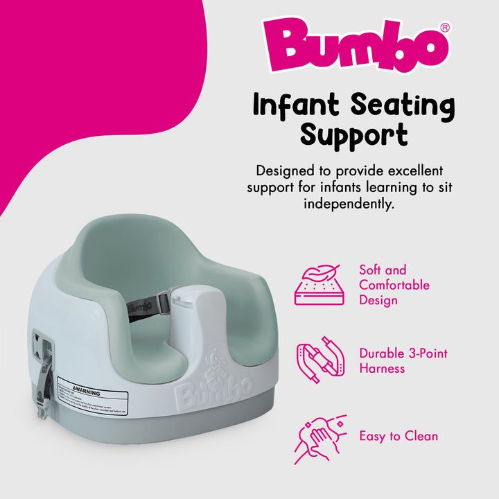 Bumbo Baby Toddler Adjustable 3-in-1 Booster Seat/High Chair, Agave, 2 Pack