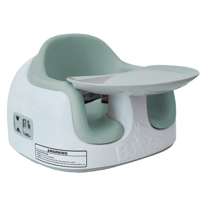 Bumbo Baby Toddler Adjustable 3-in-1 Booster Seat/High Chair, Agave, 2 Pack