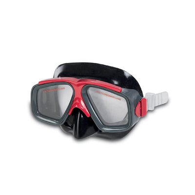 Intex Surf Rider Youth Swimming & Diving Mask Snorkel Set, Black/Red | Open Box