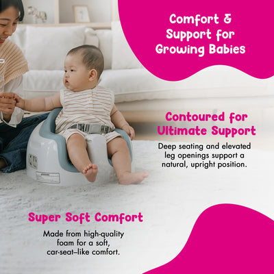 Bumbo Toddler Multi Seat 3-in-1 Booster High Chair & Tray, White/Mirage, 2 Pack
