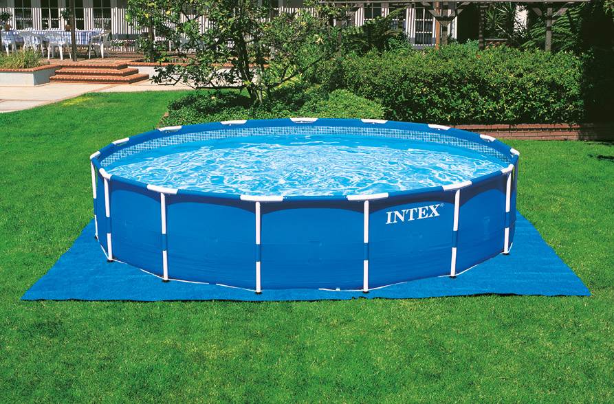 Intex 18' x 48" Metal Frame Swimming Pool Set with 1500 Pump 28251EH (Open Box)