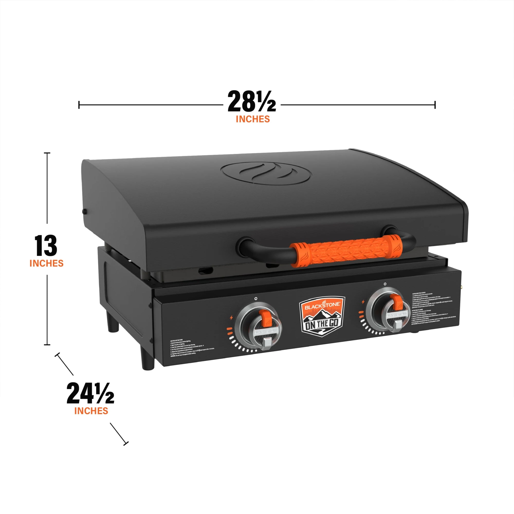 Blackstone OTG 22" Tabletop Griddle, Portable Grill w/ Built-In Hood (Open Box)