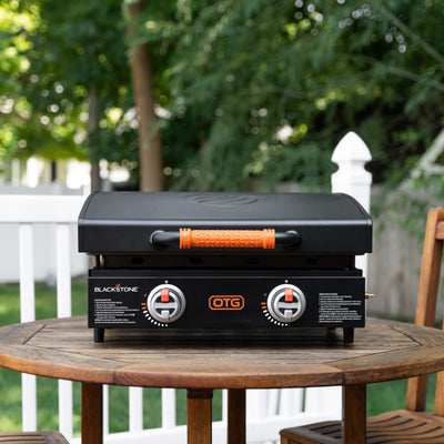 Blackstone Tabletop Griddle Plate, Portable Grill with Built-In Hood (Used)