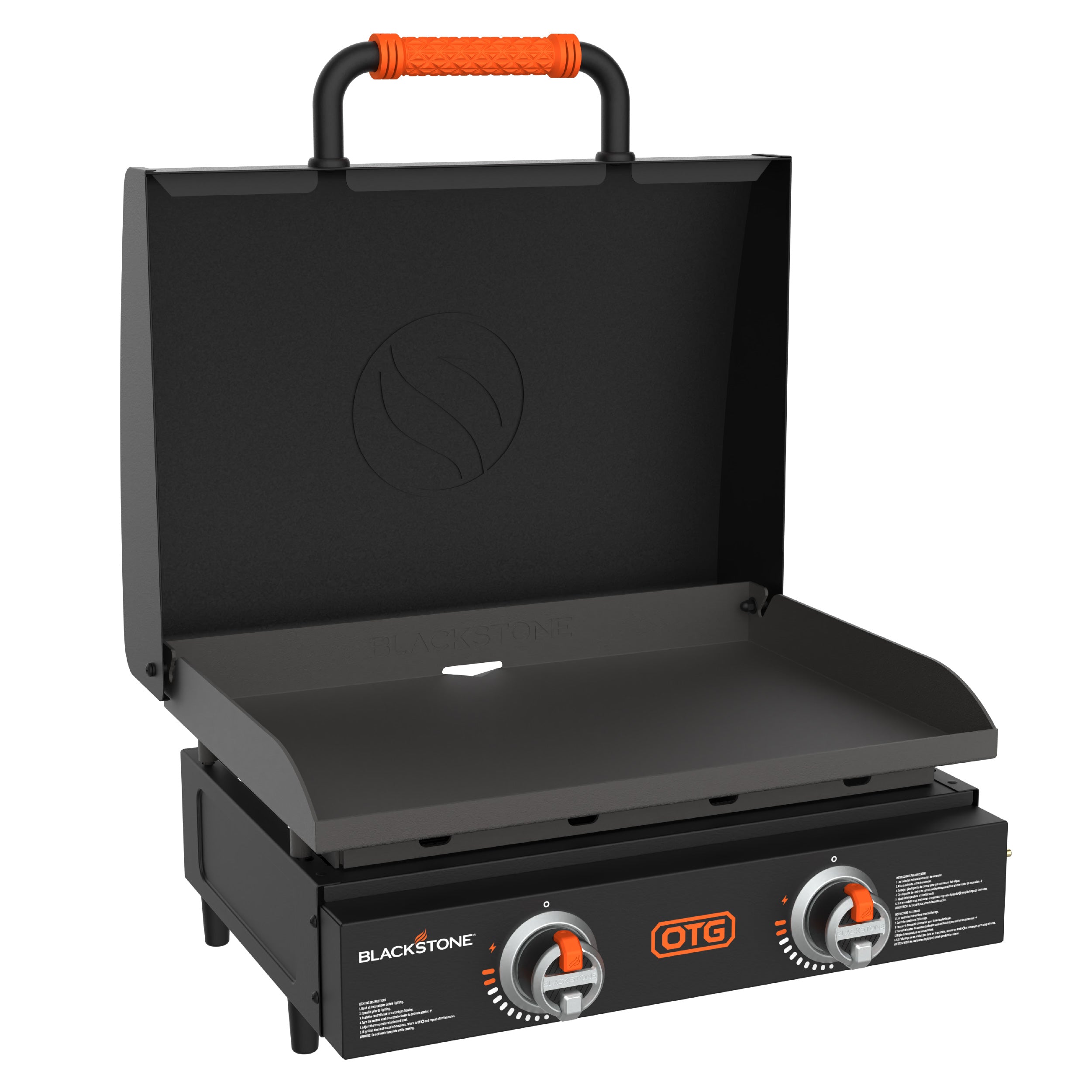 Blackstone OTG 22" Tabletop Griddle, Portable Grill w/ Built-In Hood (Open Box)