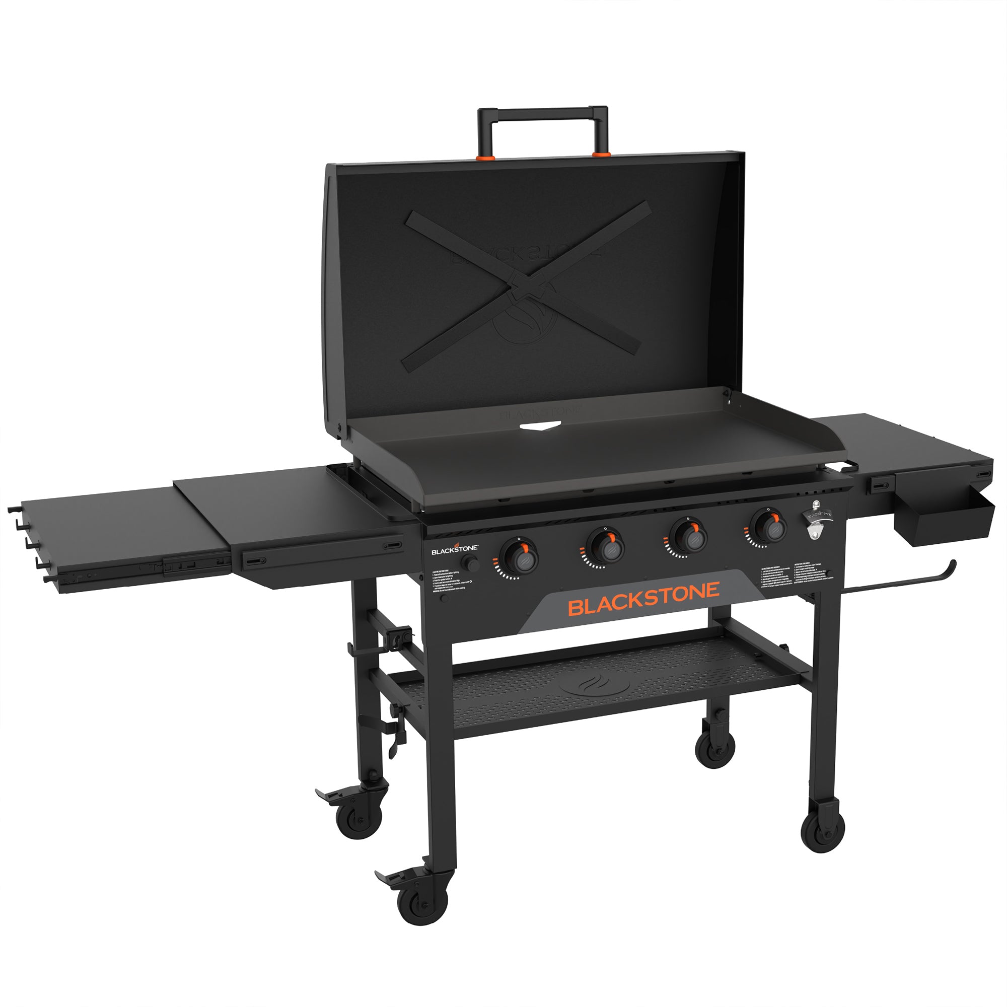 Blackstone 36" Griddle, Outdoor Grill w/Hood, Side Shelves & Wheels (Open Box)
