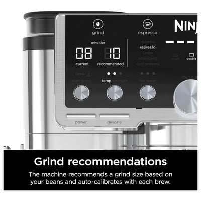 Ninja Luxe Cafe Pro Series 4-in-1 Coffee Machine, Silver (Open Box) - VMInnovations