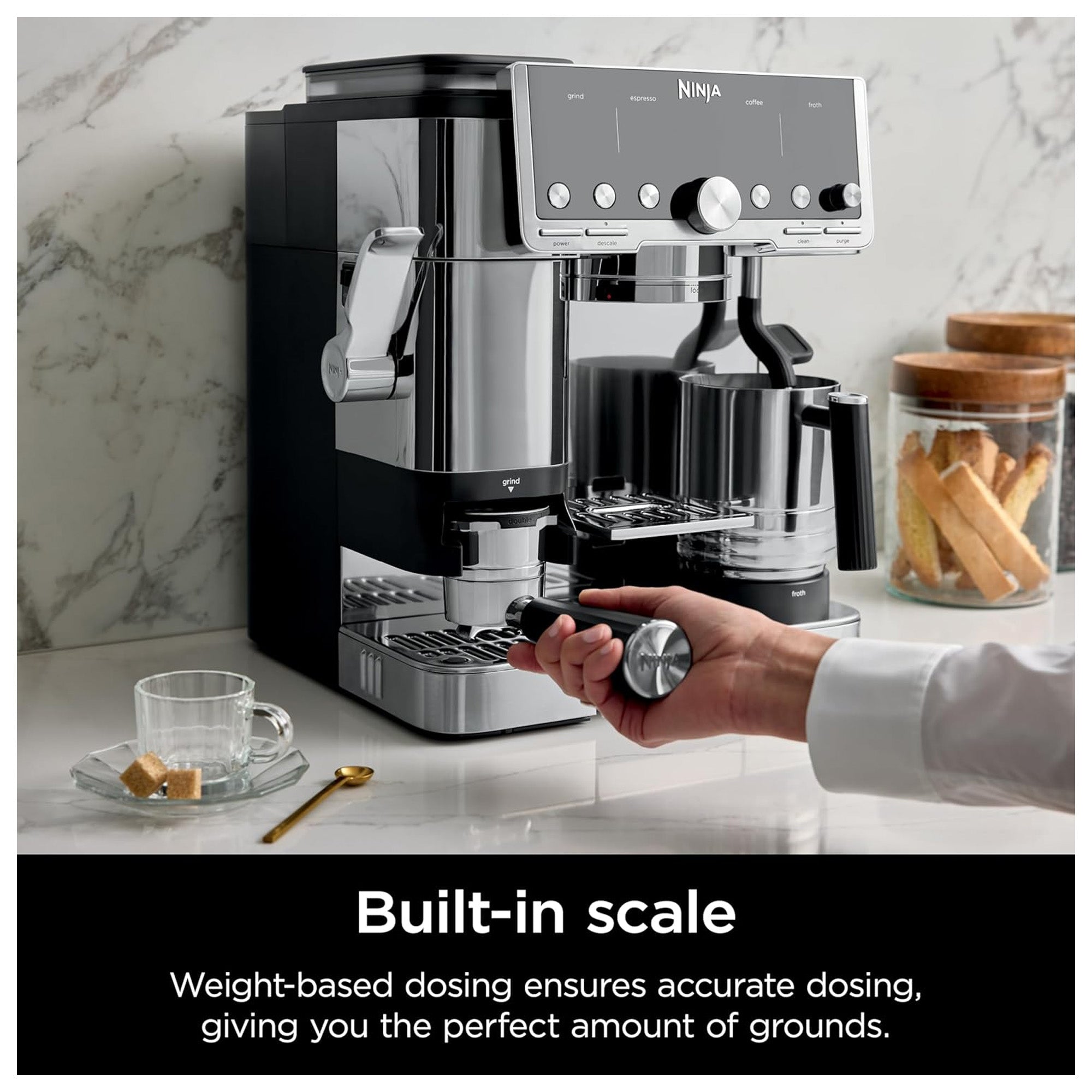 Ninja Luxe Cafe Pro Series 4-in-1 Coffee Machine, Silver (Open Box) - VMInnovations
