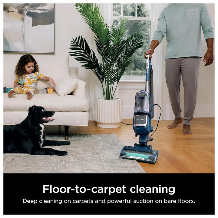 Shark Detect Performance Lift-Away Upright Vacuum, Navy (Certified Refurbished)