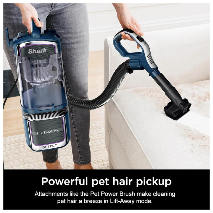 Shark Detect Performance Lift-Away Upright Vacuum, Navy (Certified Refurbished)