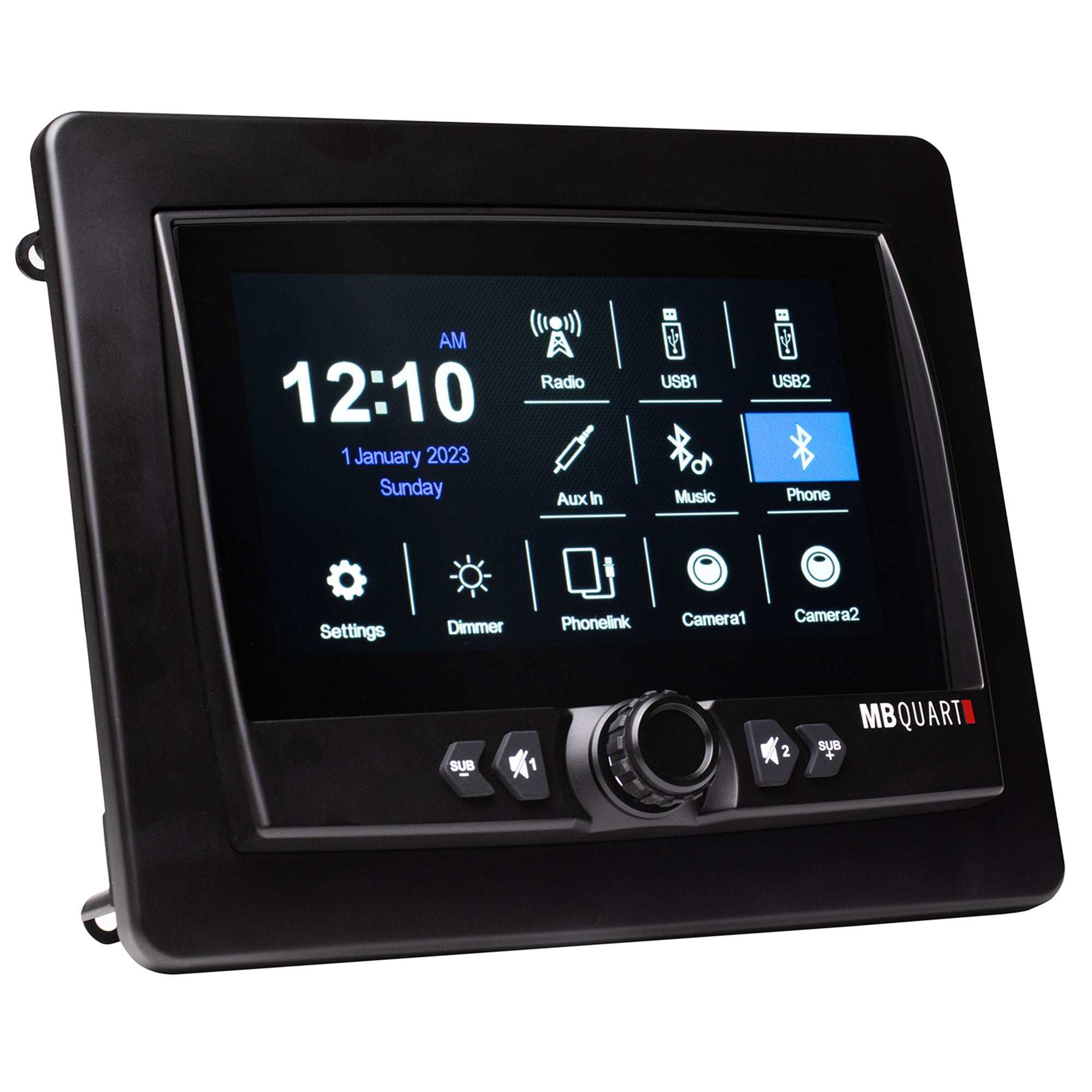 MB Quart 7" Touchscreen Wireless CarPlay Android Auto Car Powersports Receiver - VMInnovations