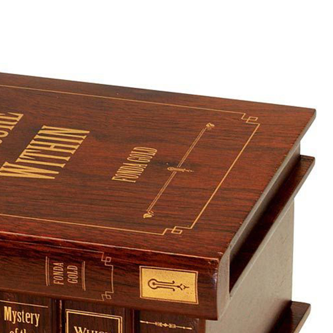 Bits and Pieces Treasure Within Secret Books Box Brainteaser with Key (Open Box) - VMInnovations