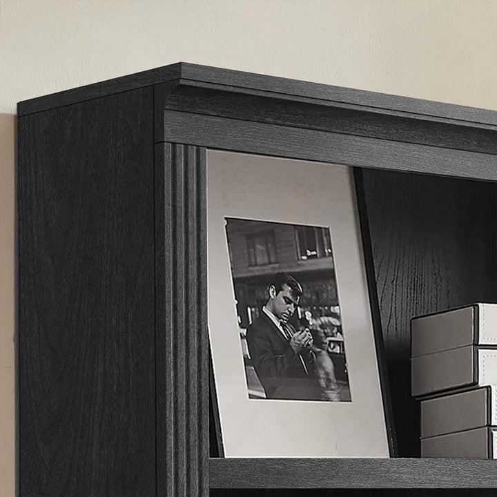 VAUXHILL & CO. Halston Standard Bookcase, Adjustable Shelving Unit, Black