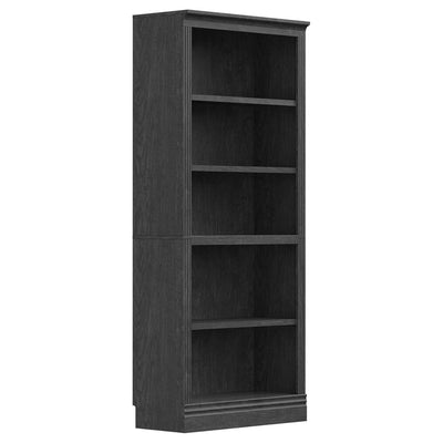 VAUXHILL & CO. Halston Standard Bookcase, Adjustable Shelving Unit, Black