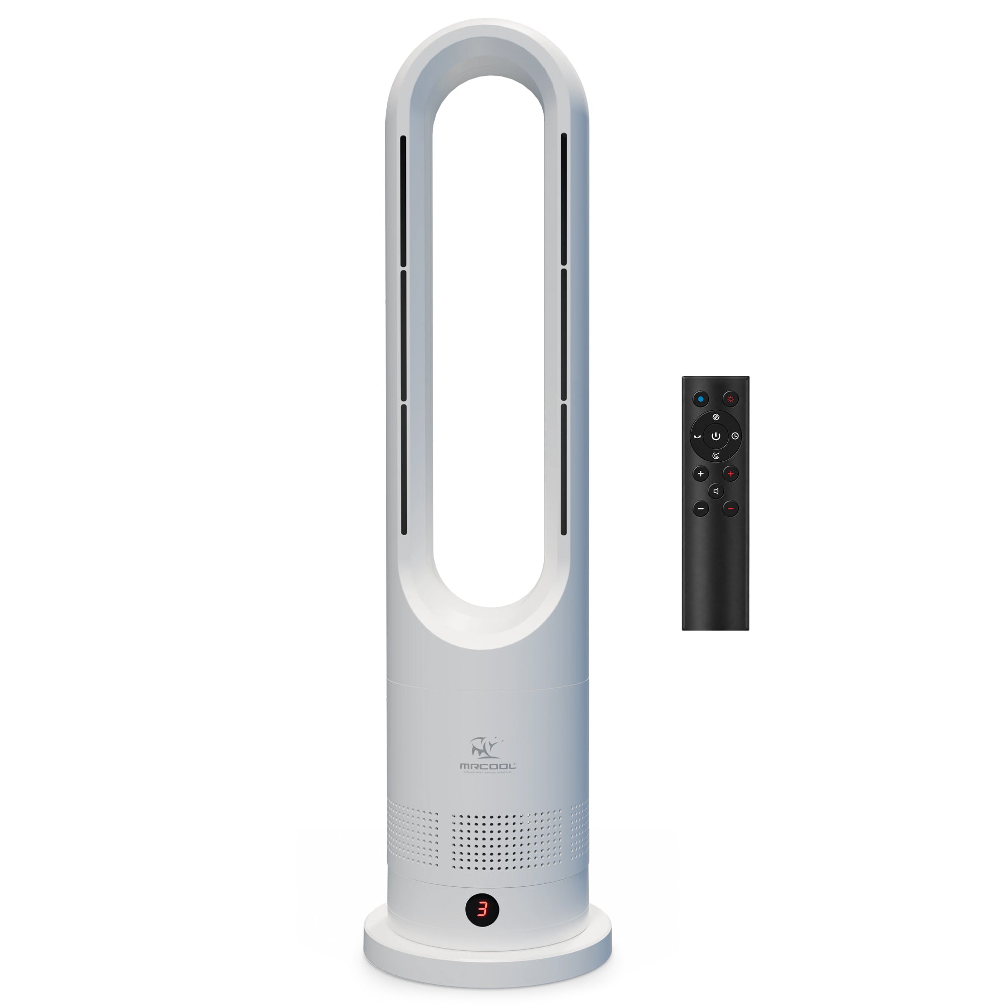 MRCOOL MrBreeze 4K BTU Portable Bladeless Heater and Cooling Tower Fan, White - VMInnovations