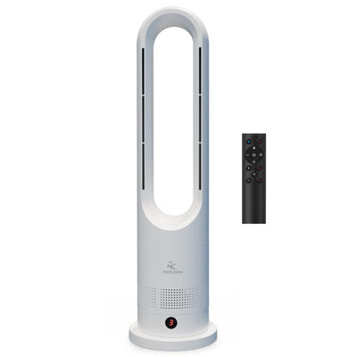 MRCOOL MrBreeze 4K BTU Portable Bladeless Heater and Cooling Tower Fan, White - VMInnovations