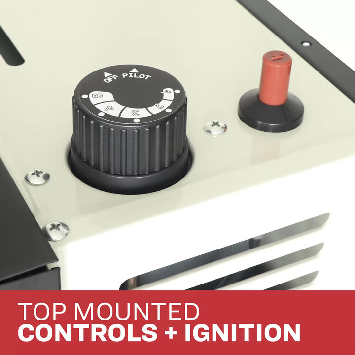 Ashley Hearth 11,000 BTU Direct Vent Propane Wall Heater, Cream (Open Box)