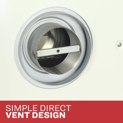 Ashley Hearth 25,000 BTU Direct Vent Propane Wall Heater, Cream (Open Box) - VMInnovations