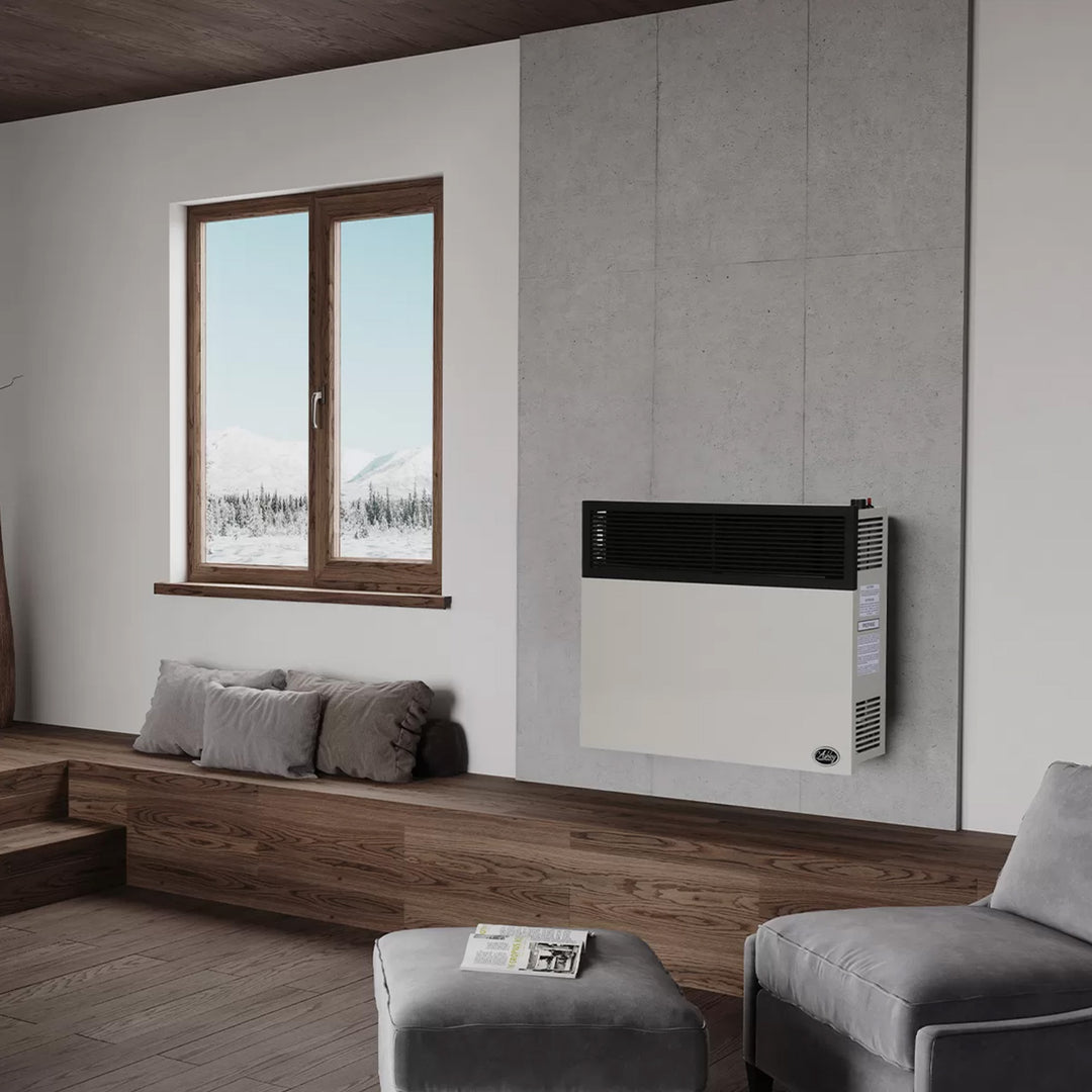 Ashley Hearth 25,000 BTU Direct Vent Propane Wall Heater, Cream (Open Box)