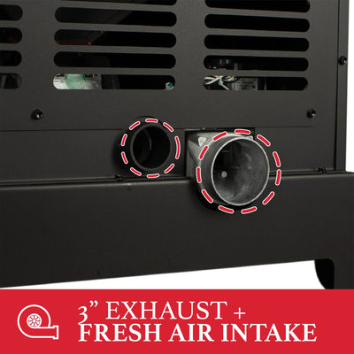 Ashley Hearth Pellet Stove Home Heater WiFi & Bluetooth Control, AP5622-W, Black - VMInnovations