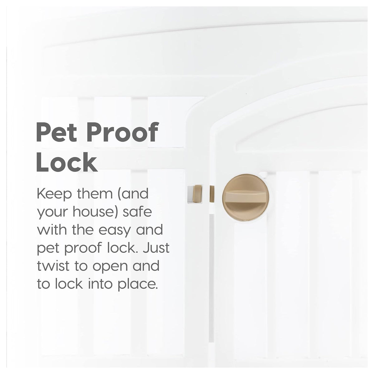 IRIS USA 24" 6-Panel Dog Playpen with Door, Indoor Pet Puppy Fence (Open Box)