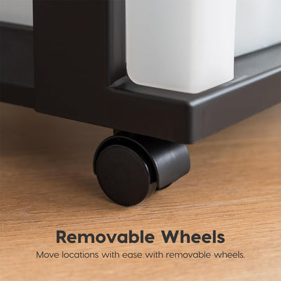 IRIS USA 4-Drawer Rolling Storage Cart, Plastic Craft Organizer (Open Box) - VMInnovations