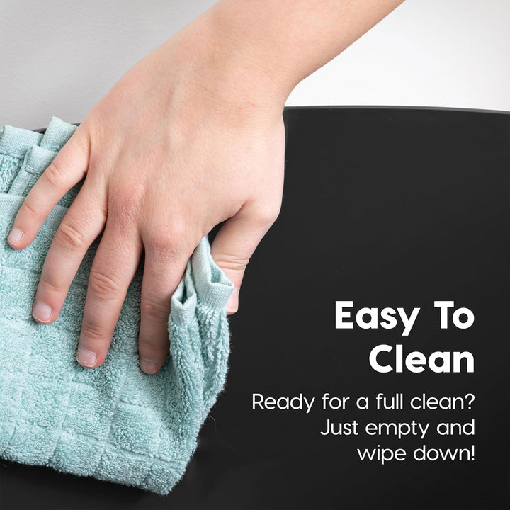 IRIS USA Large Top Entry Cat Litter Box with Lid and Scoop, Dog Proof, Black