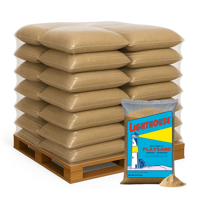 US Silica 80 Pack Lighthouse Comfortable Play Sand for Sand Tables, Beige, 50 Lb - VMInnovations