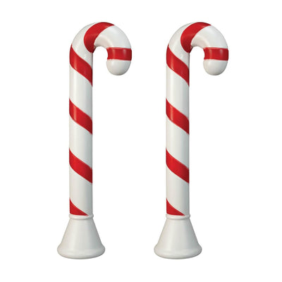 Union Products 40" Candy Cane Outdoor Holiday Decor, Light Yard Ornament, 2 Pack