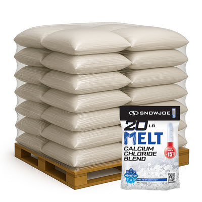 Snow Joe 112 Pack Calcium Chloride Ice Melt Snow Removal, 20 Lb, Blue, MELT20ESB