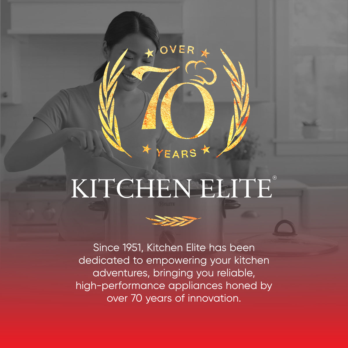 Kitchen Elite 7 Qt Slow Cooker, Stainless Steel Ceramic Crock Pot  (Open Box) - VMInnovations