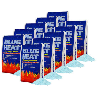 Blue Heat Ice Melt Pellets Deicer and Snow Removal for Driveway, 20 lb, 5 Pack