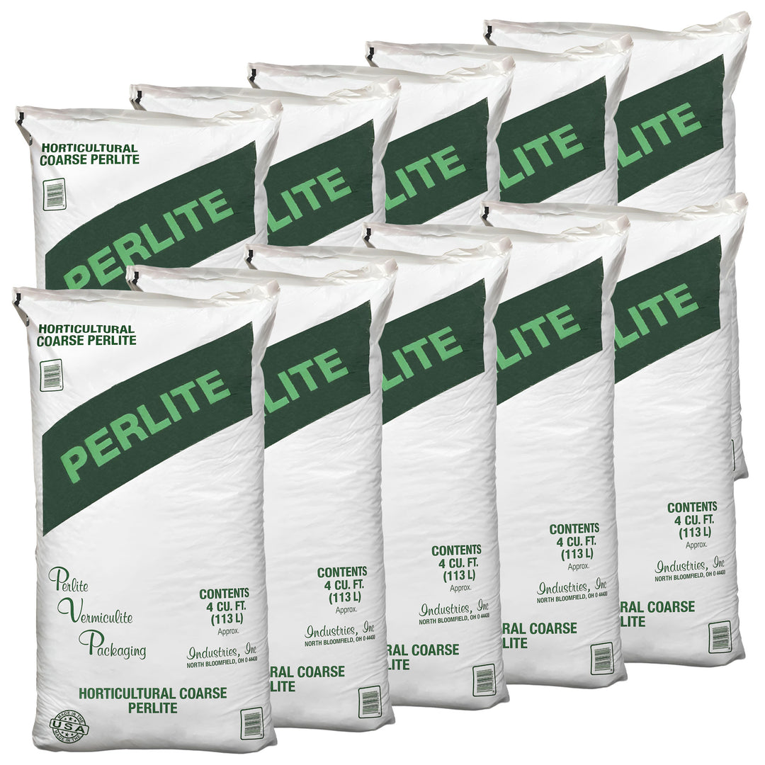 PVP Industries 10 Pack Organic Coarse Perlite Planting Soil Additive, 4 cu ft