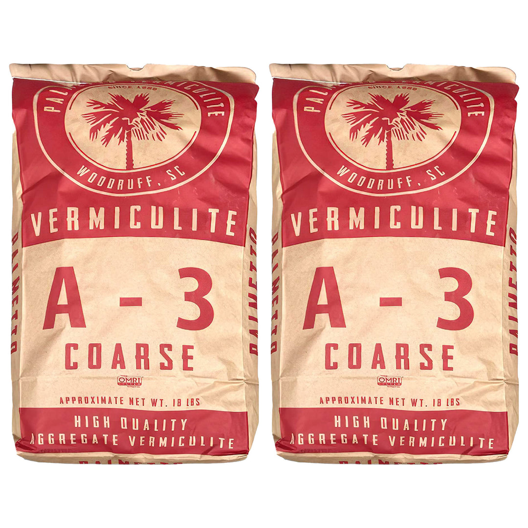 Palmetto 2 Pack 4 CuFt Organic Grade 3 Coarse Vermiculite Planting Soil Additive